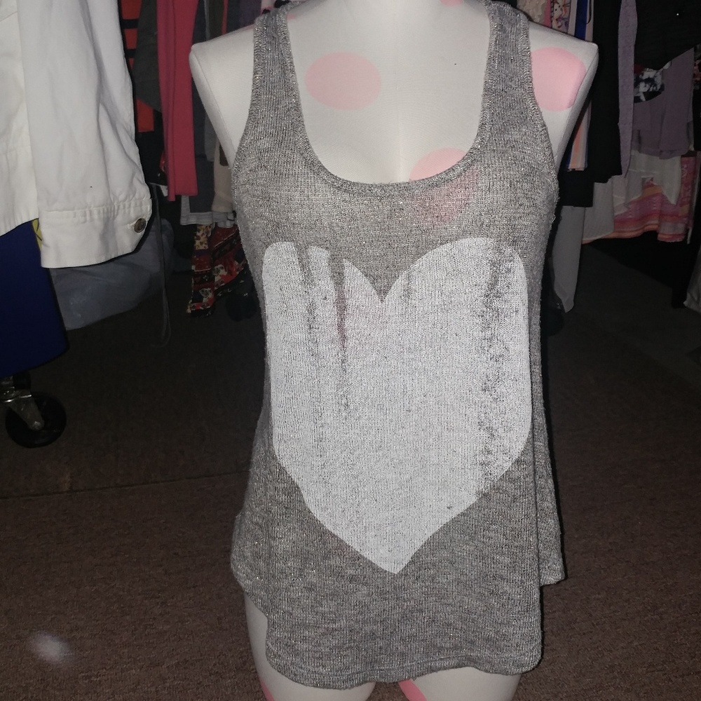 the clas-sic | made 🇺🇸 Gray metallic tank top OS